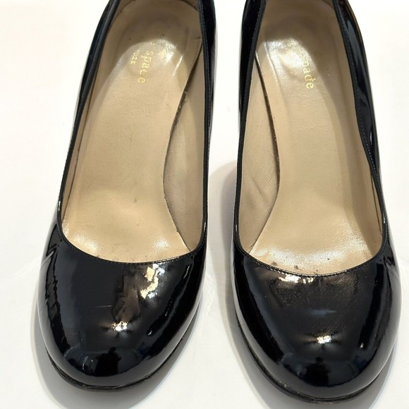 KATE SPADE Heels Women’s Size 9.5 AA Patent Black Pump Shoes - Picture 11 of 14